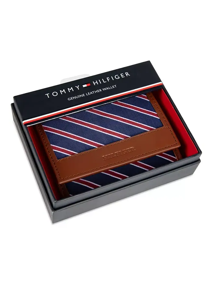 Мужской трехсекционный кошелек Overlay Tommy Hilfiger — изображение 7 из 7, бежевый