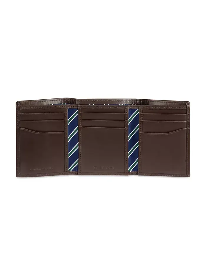 Мужской трехсекционный кошелек Overlay Tommy Hilfiger — изображение 3 из 7, коричневый