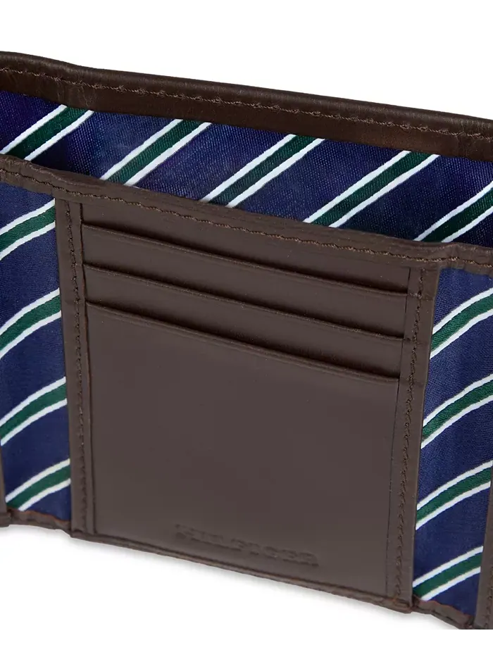 Мужской трехсекционный кошелек Overlay Tommy Hilfiger — изображение 4 из 7, коричневый