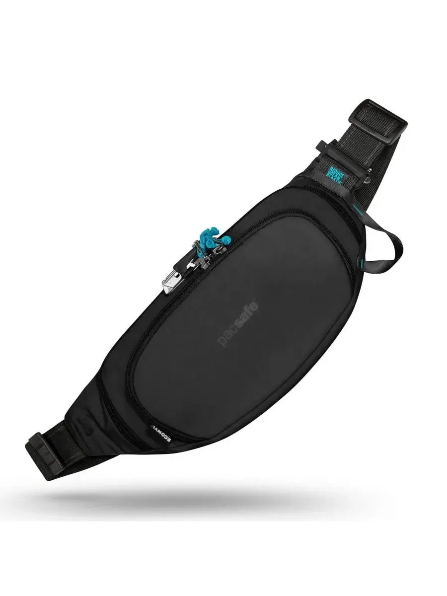 Поясная сумка с защитой от кражи Eco Anti Theft Waist Pack Pacsafe — черный