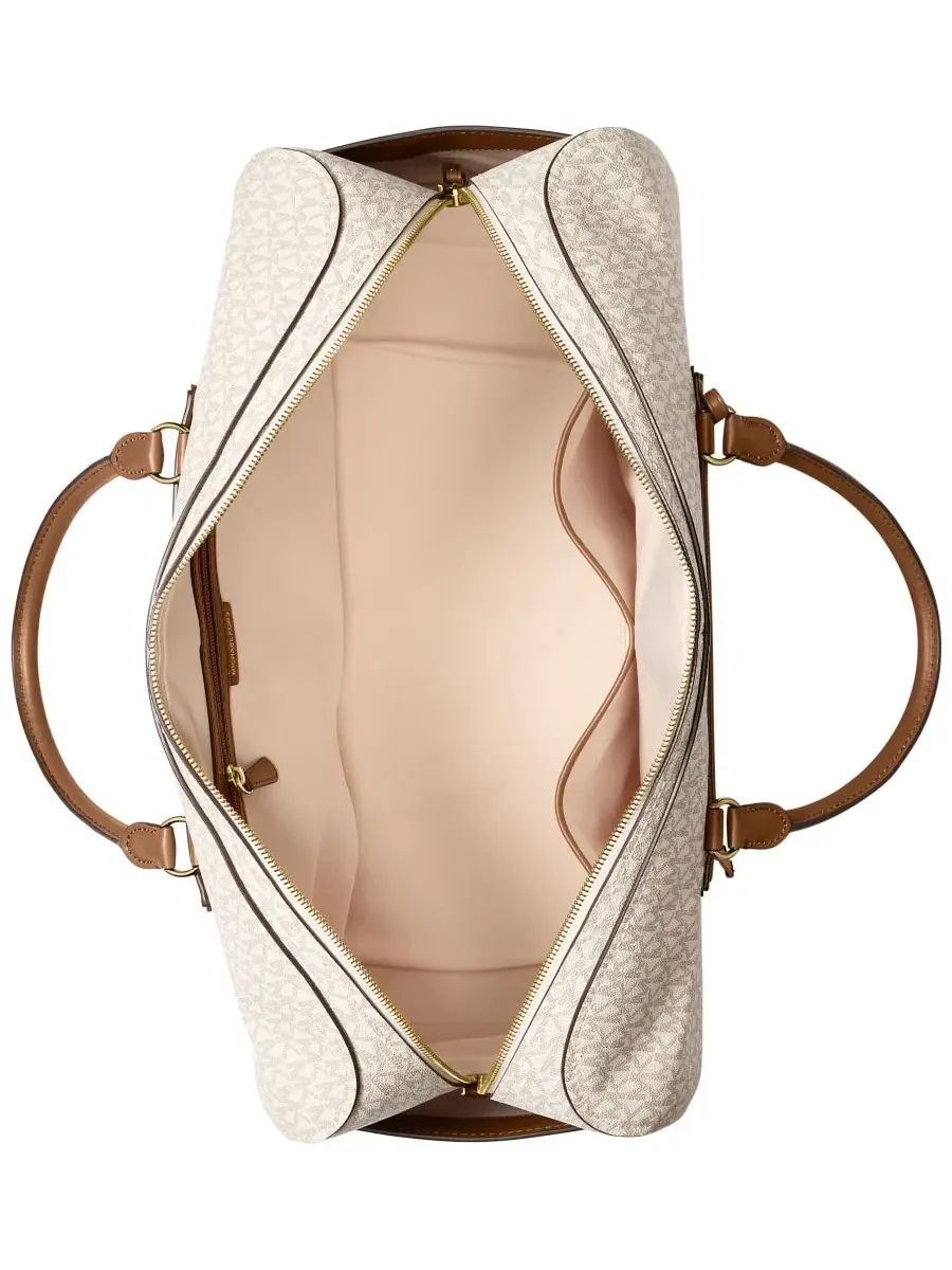 Сумка очень большая дорожная Michael Kors Jet Set Travel Weekender Vanilla Acorn Khaki — изображение 2 из 3, хаки