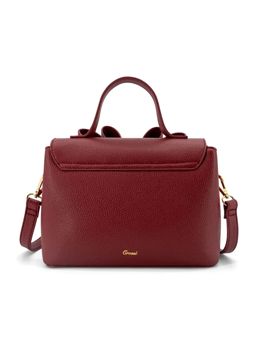 Небольшая сумка через плечо с бантом Linda Double Bow Small Crossbody Handbag LIKE DREAMS — изображение 2 из 5, красный