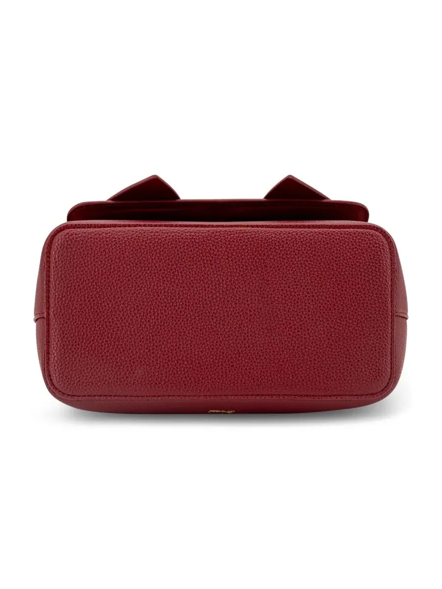 Небольшая сумка через плечо с бантом Linda Double Bow Small Crossbody Handbag LIKE DREAMS — изображение 5 из 5, красный