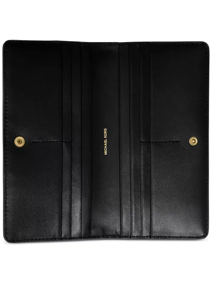 Бумажник Bryant Large Slim Leather Snap на кнопке Michael Kors — изображение 2 из 3, черный