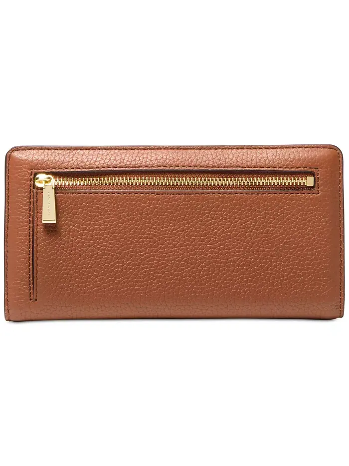Бумажник Bryant Large Slim Leather Snap на кнопке Michael Kors — изображение 2 из 3, коричневый