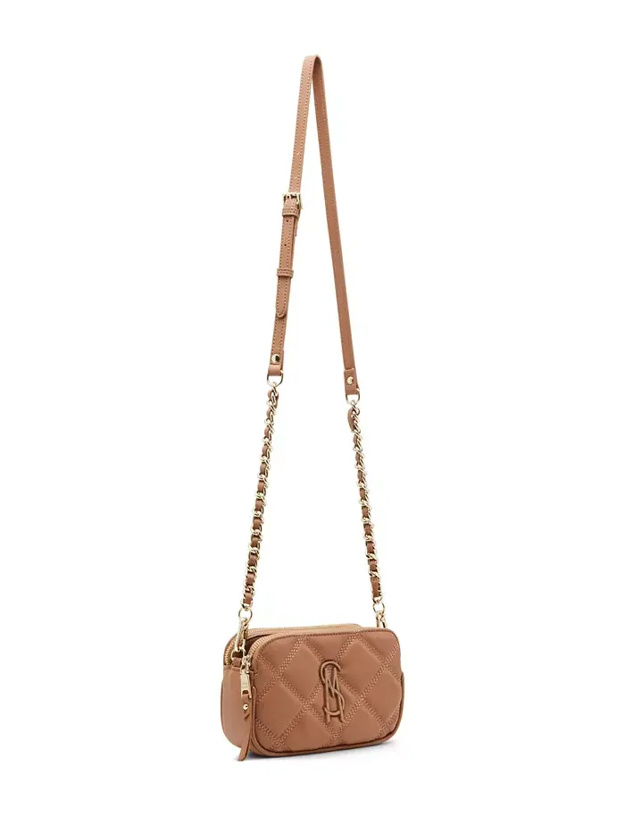 Сумка кросс-боди Bdaisy с простежкой Steve Madden — изображение 5 из 6, коричневый