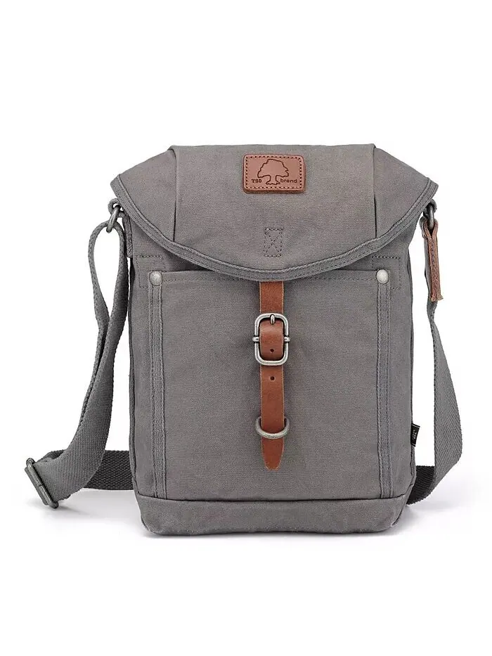 Сумка через плечо Forest Canvas Flap TSD BRAND — изображение 1 из 9, серый