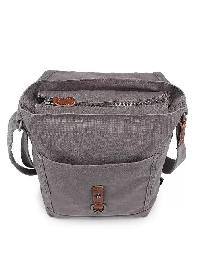 Сумка через плечо Forest Canvas Flap TSD BRAND — изображение 9 из 9, серый