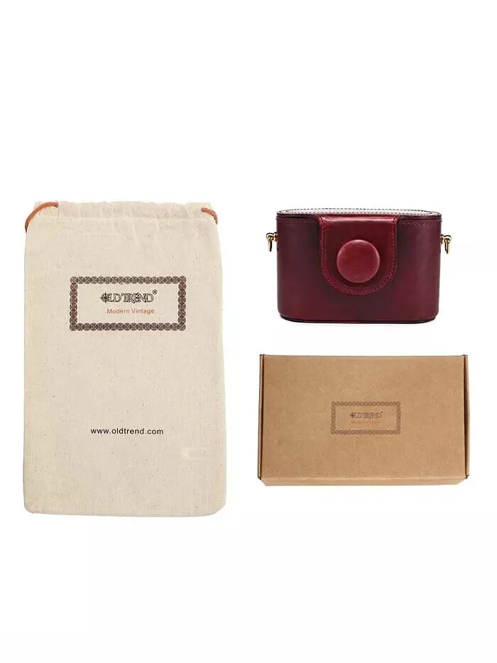 Сумка-чехол через плечо Begonia Vintage Case OLD TREND — изображение 6 из 11, серый