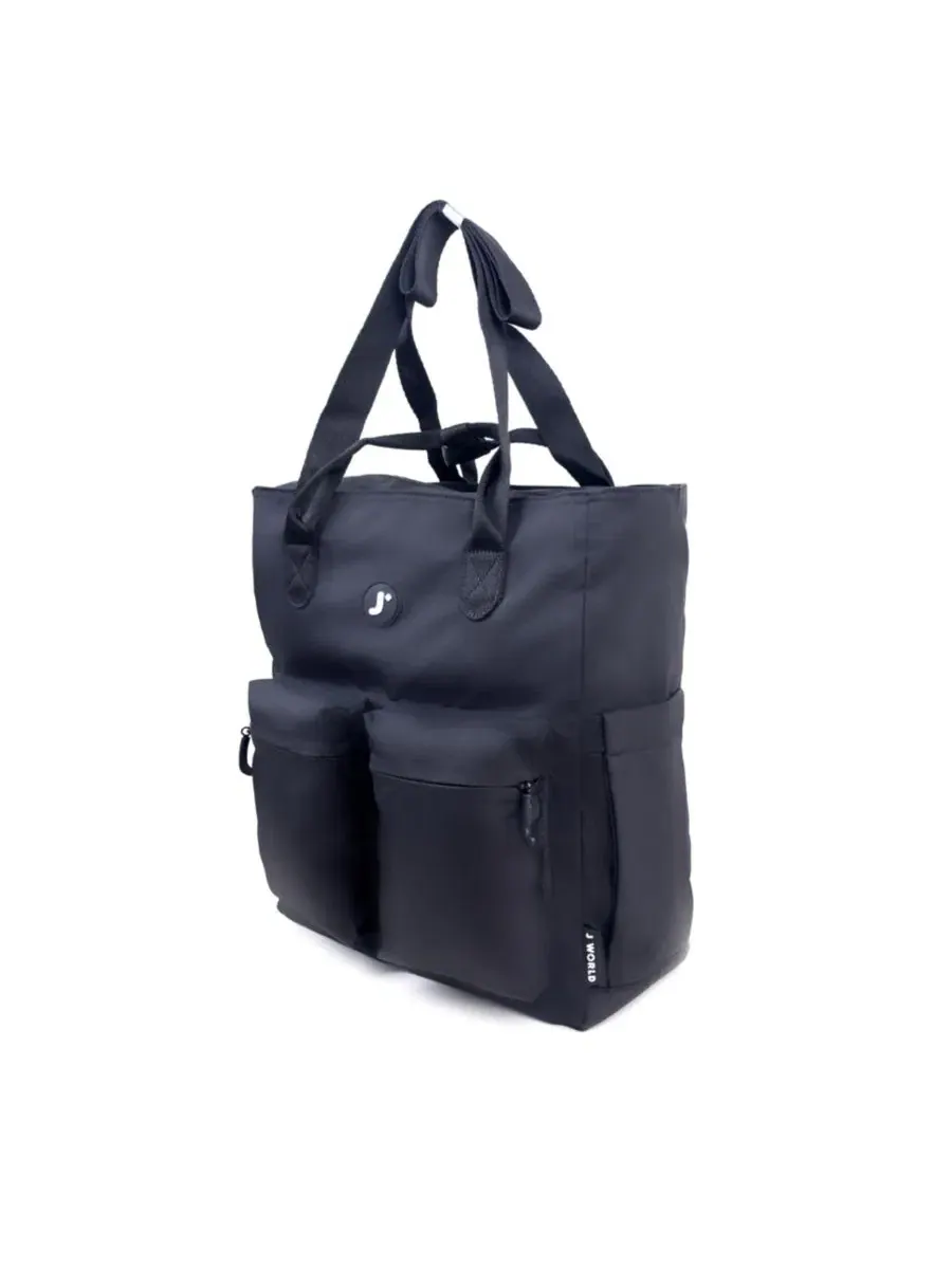 Сумка-шопер Timo Casual Laptop Tote J World — изображение 2 из 6, черный
