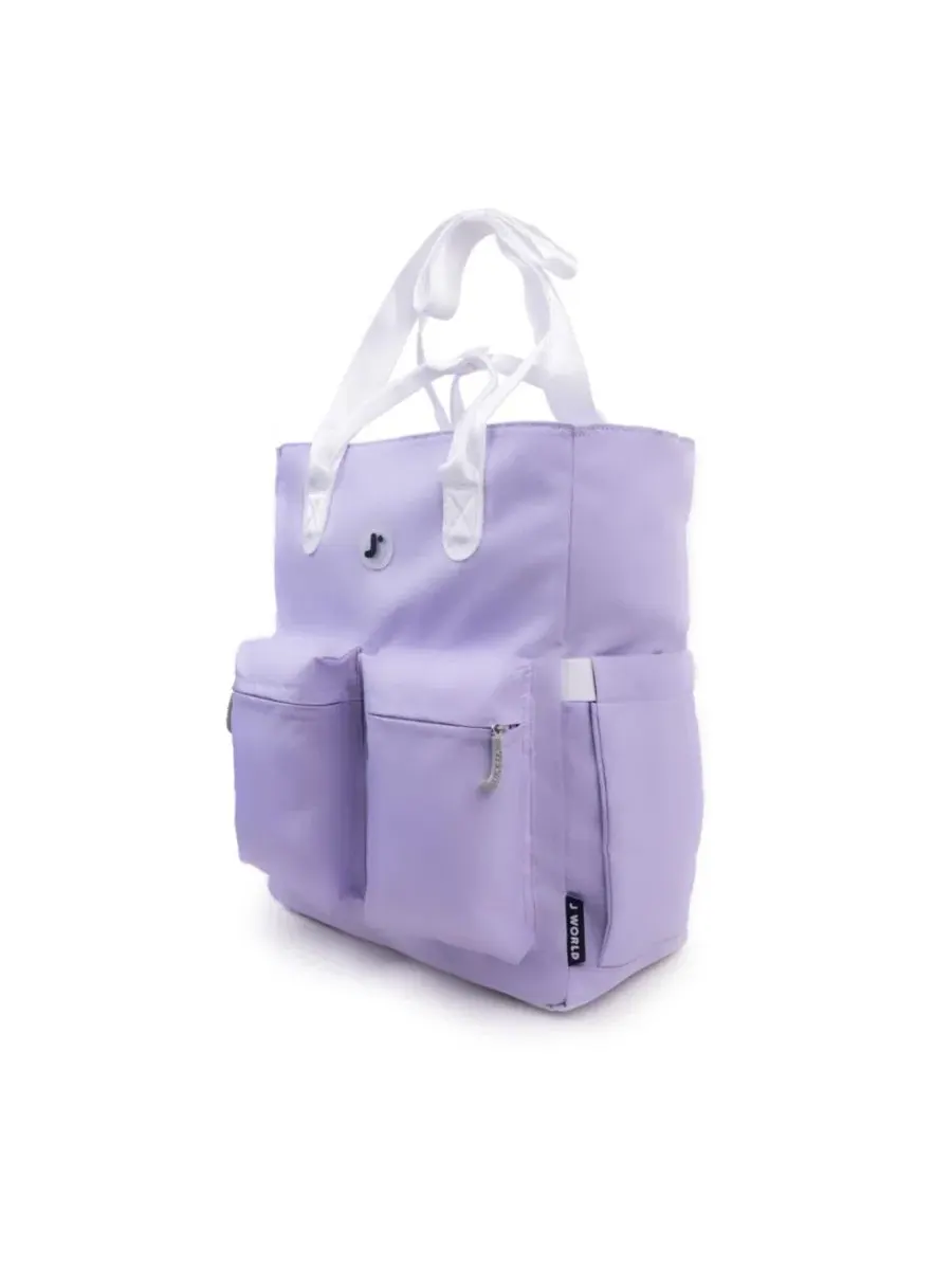 Сумка-шопер Timo Casual Laptop Tote J World — изображение 2 из 6, фиолетовый