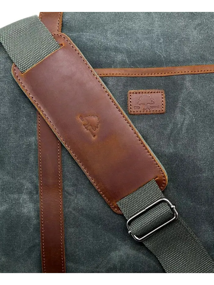 Дорожная сумка из вощеного холста Stone Creek TSD BRAND — изображение 5 из 9, бирюзовый