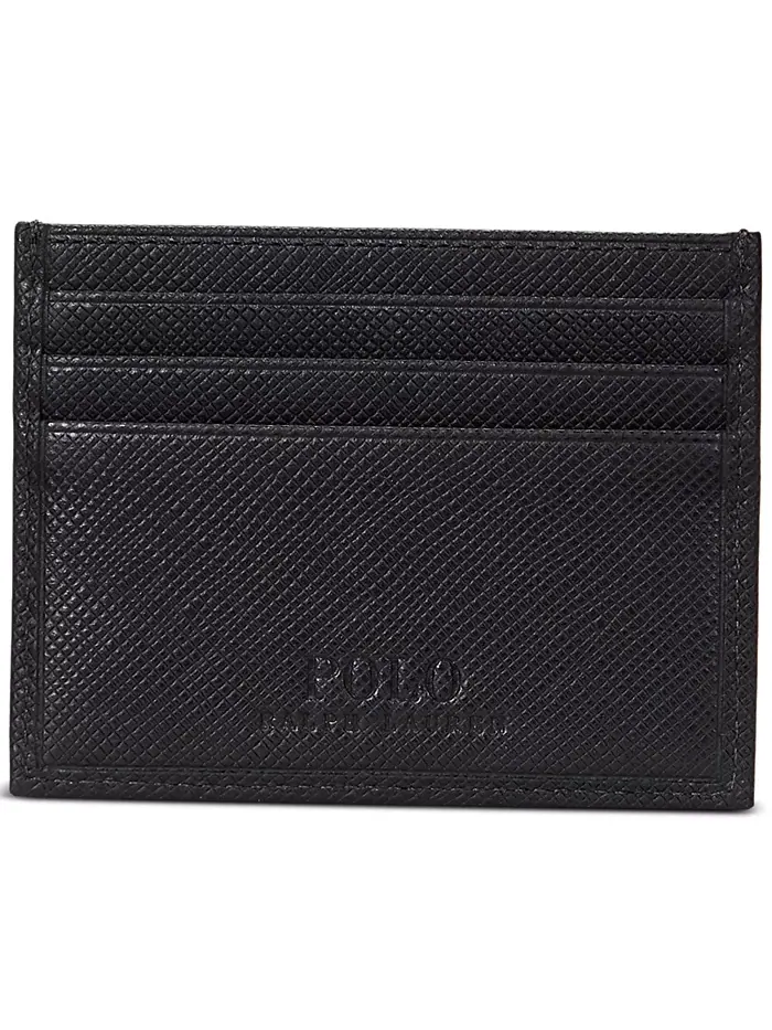Мужской картхолдер из кожи Saffiano Polo Ralph Lauren — изображение 2 из 2, черный