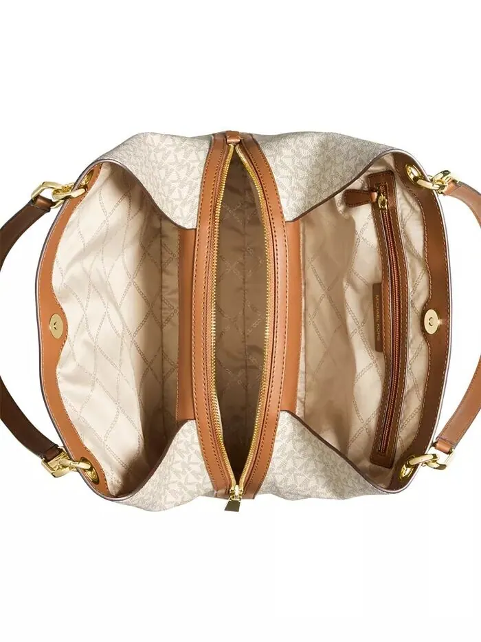 Сумка-тоут Michael Kors Kensington бежевая — изображение 3 из 5