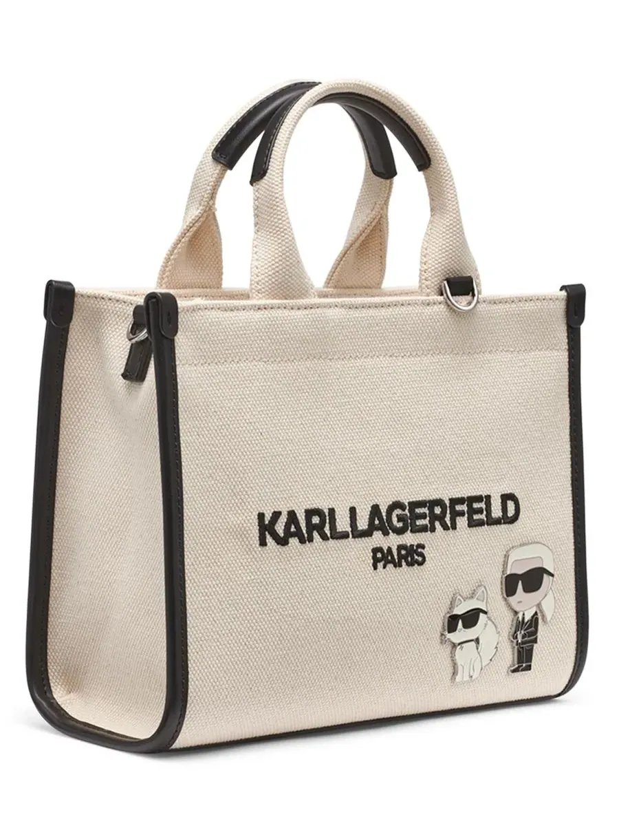 Маленькая сумка-саквояж Кристина Karl Lagerfeld Paris — изображение 3 из 5, натуральный/черный