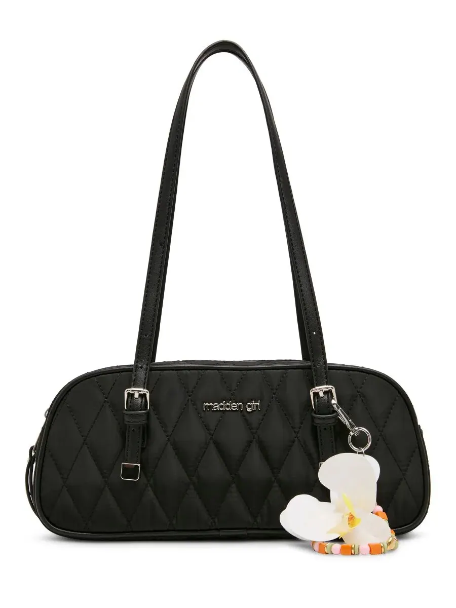 Женская сумка через плечо Jason Quilted Small Shoulder Handbag Madden Girl — изображение 1 из 5, черный