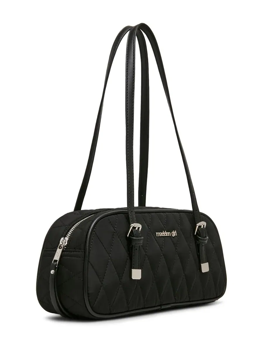 Женская сумка через плечо Jason Quilted Small Shoulder Handbag Madden Girl — изображение 3 из 5, черный