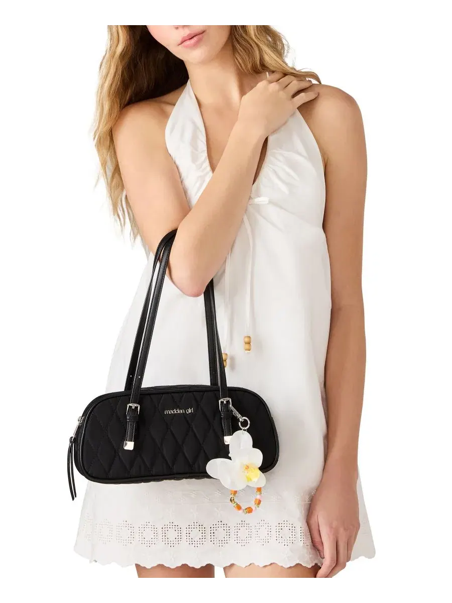 Женская сумка через плечо Jason Quilted Small Shoulder Handbag Madden Girl — изображение 5 из 5, черный