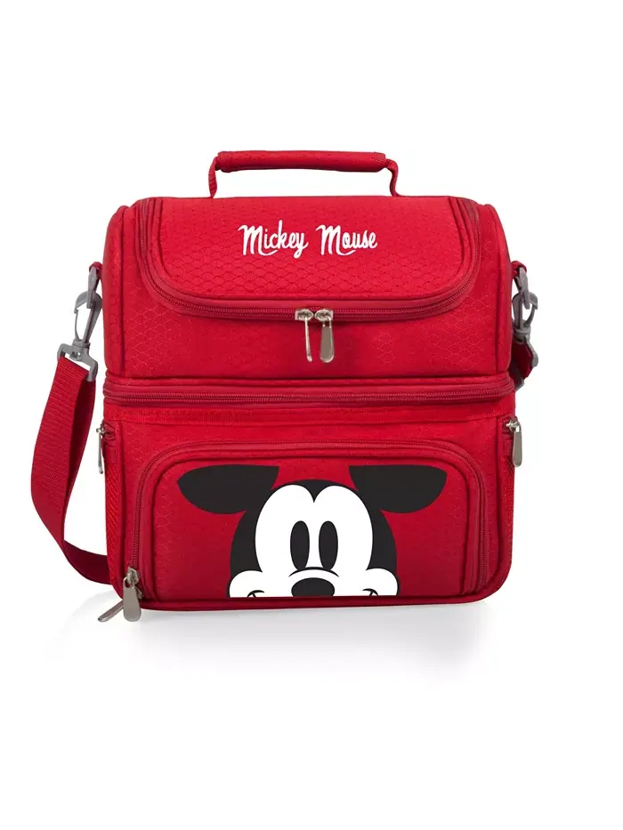Disney Mickey Mouse 10-литровая сумка-холодильник для обеда Pranzo с принадлежностями Oniva — изображение 1 из 6, красный