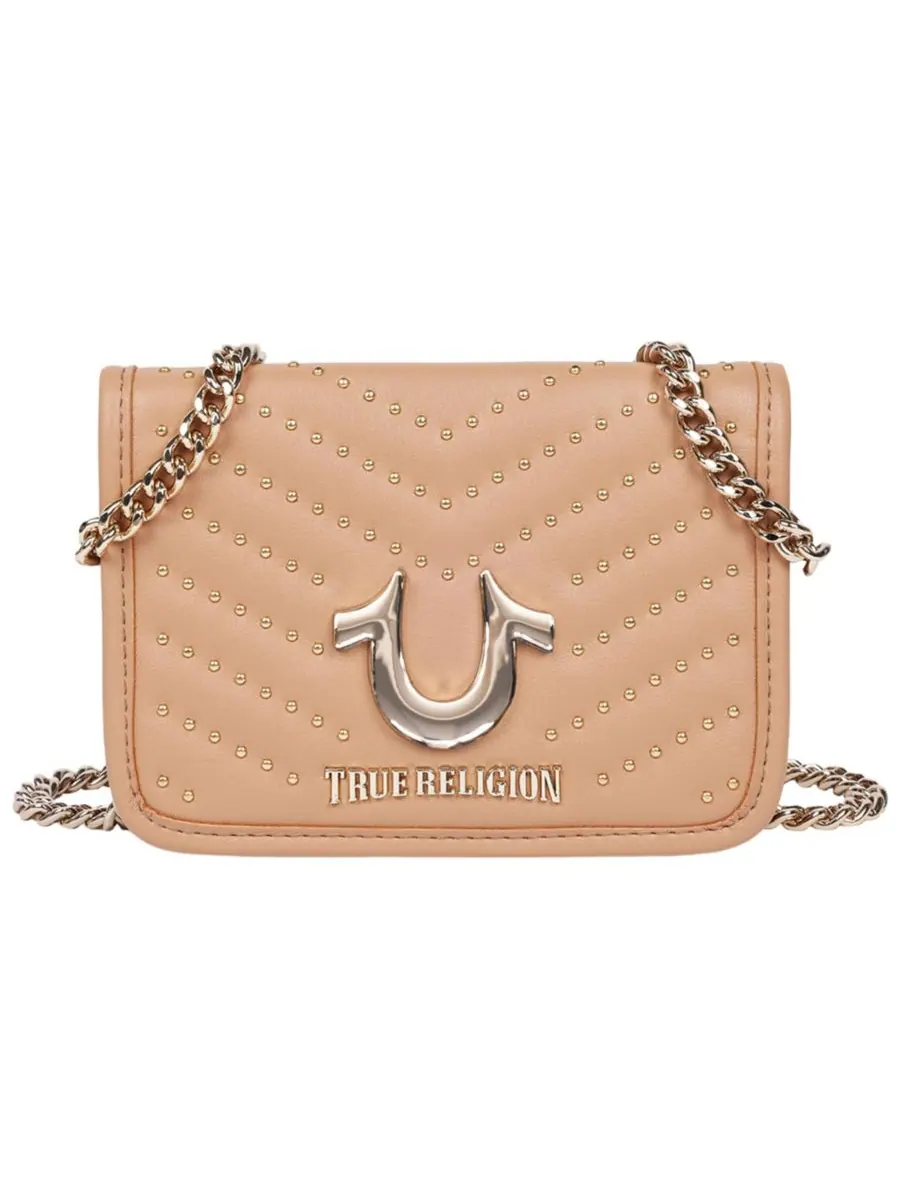 Сумка через плечо Horseshoe Multi Stud Flap Crossbody True Religion