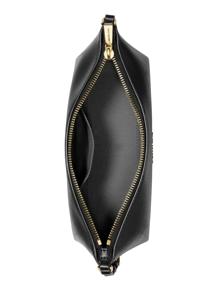 Сумка малая 100% натуральная кожа Michael Kors Laila East West Leather Pouchette — изображение 3 из 4, черный