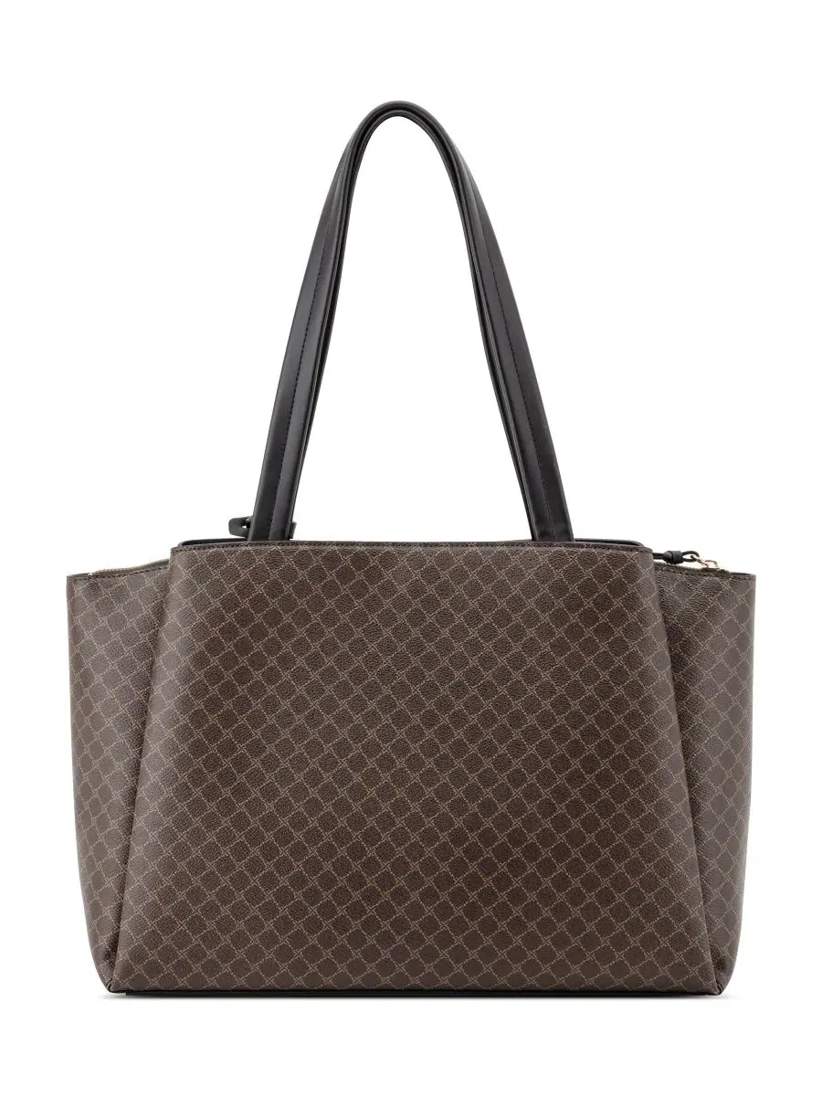 Сумка-шопер с отделением для ноутбука Luela Tech Extra-Large Tote Nine West — изображение 2 из 4, черный/коричневый