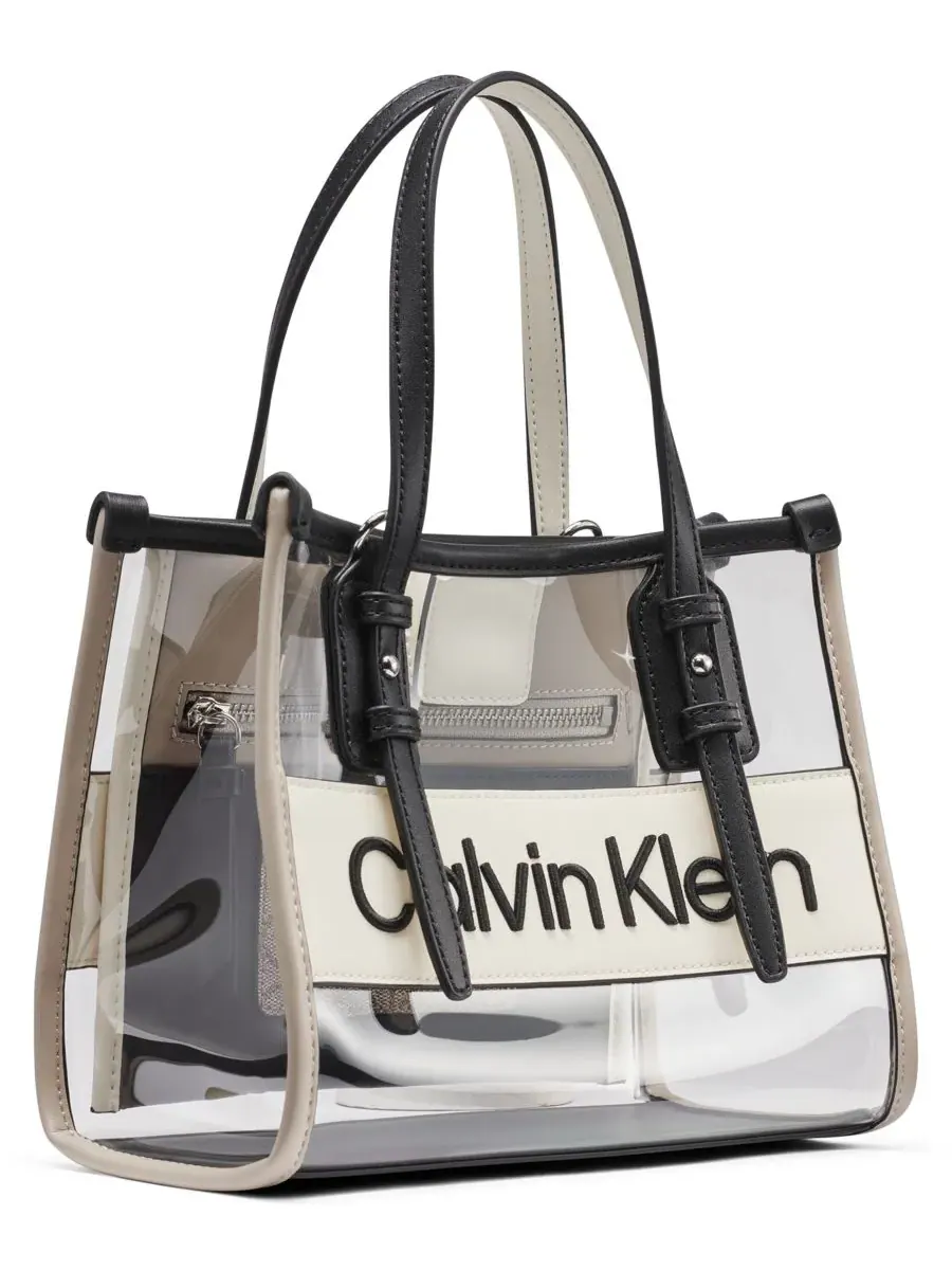 Прозрачная сумка через плечо Calvin Klein Modern Essentials — изображение 3 из 7, черный мульти
