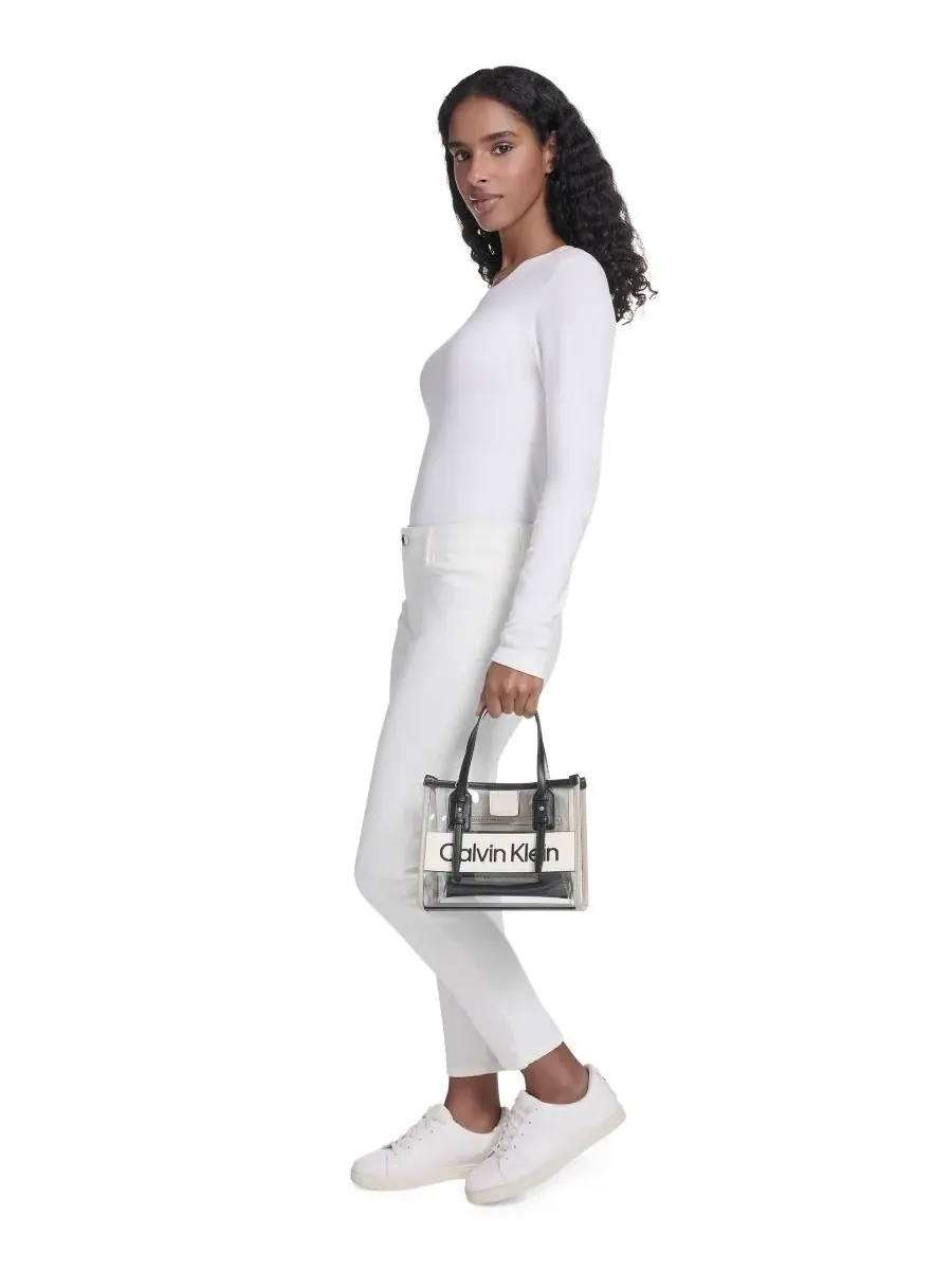 Прозрачная сумка через плечо Calvin Klein Modern Essentials — изображение 6 из 7, черный мульти