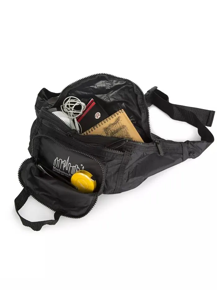 Упаковываемая поясная сумка Alleycat Manhattan Portage — изображение 5 из 8, черный