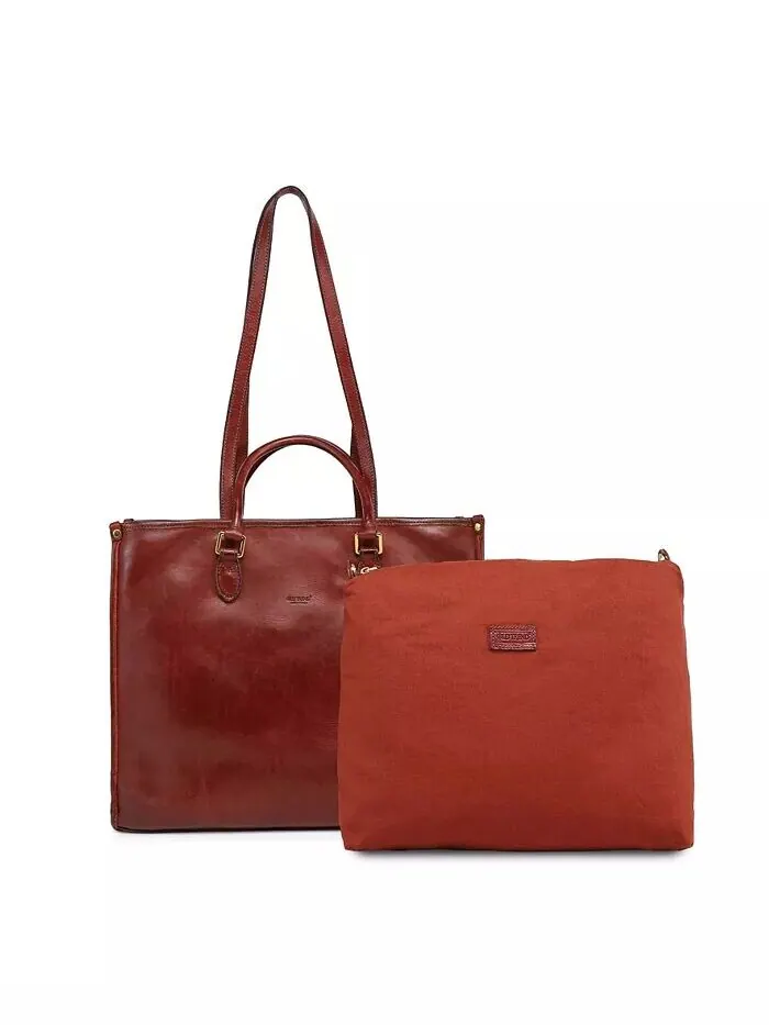 Сумка-тоут Clivia Carryall OLD TREND — изображение 2 из 11, коричневый