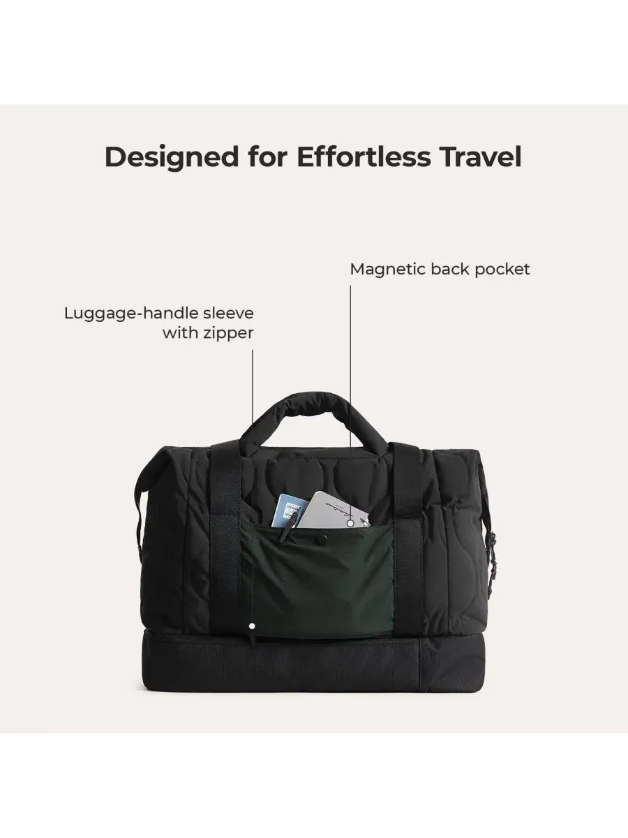 Сумка для ноутбука Walker 34 л с отделением для обуви, цвет мандариновый Bagsmart — изображение 11 из 11