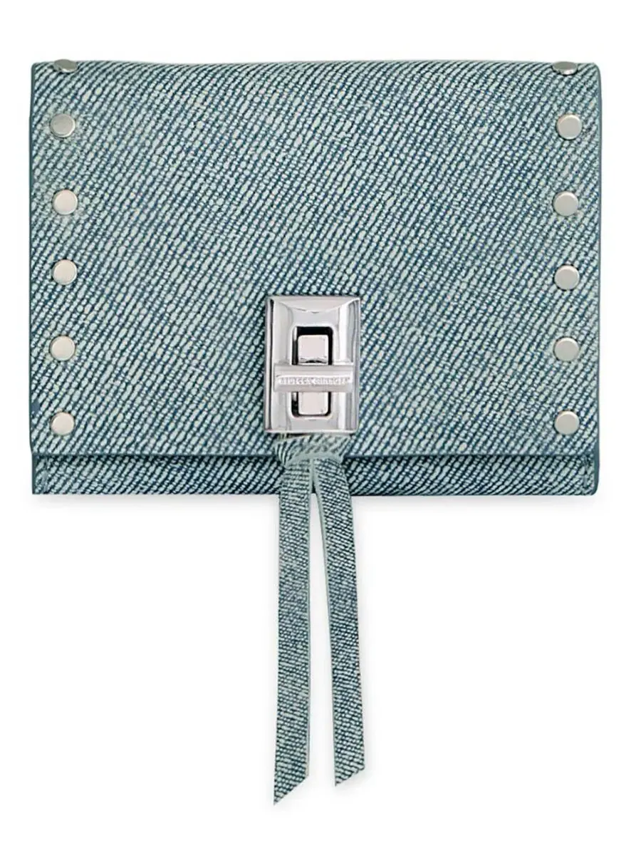 Кошелек компактный Darren Metro Rebecca Minkoff — изображение 1 из 3, джинсовый синий