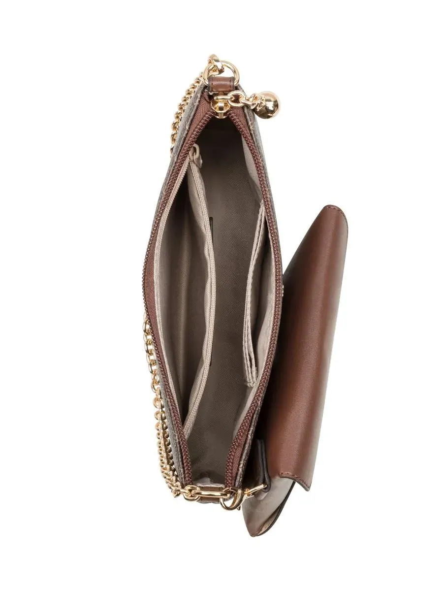 Сумочка через плечо Marissa Convertible Small Wristlet Shoulder Handbag Nine West — изображение 3 из 7, коричневый