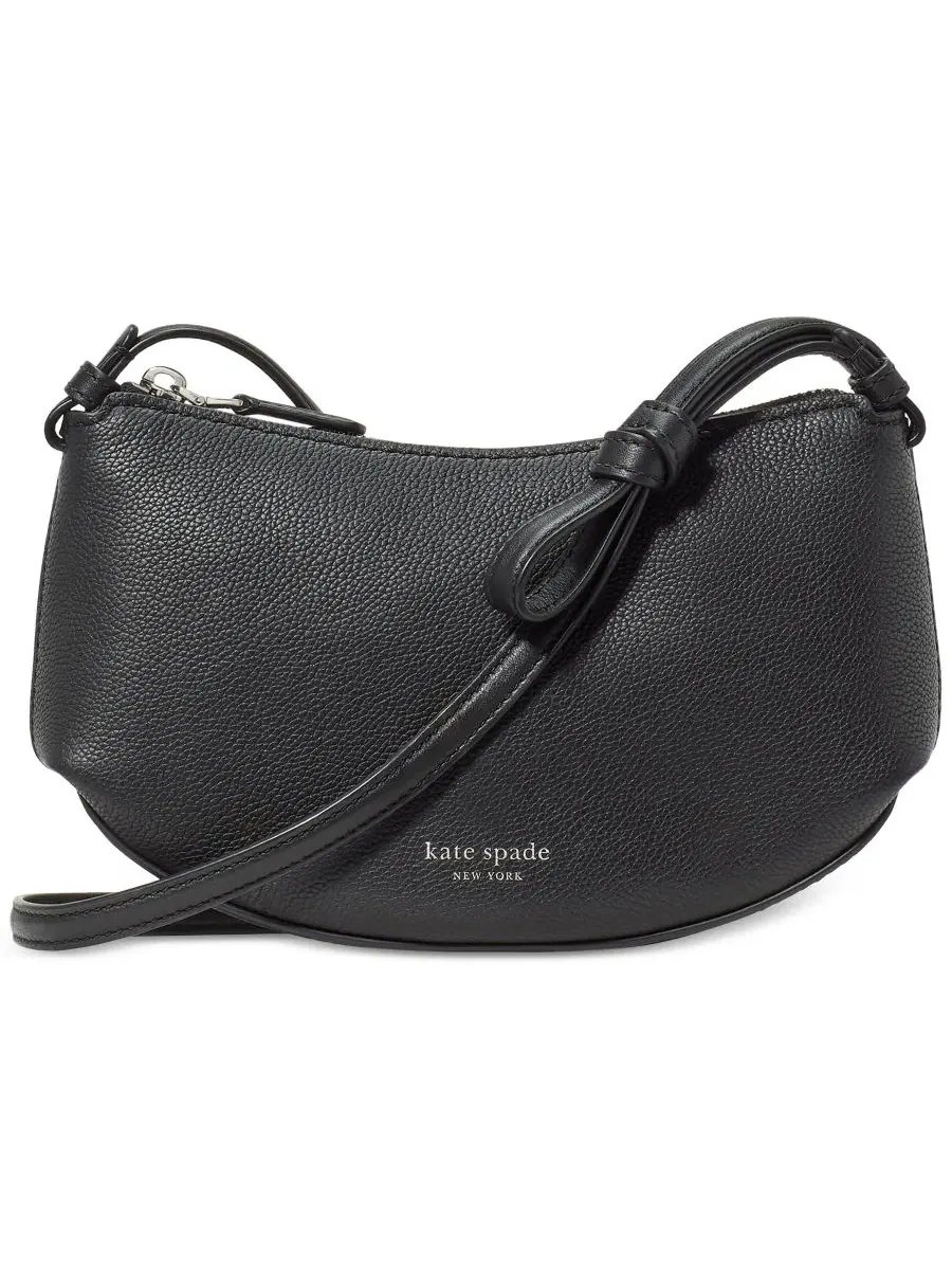 Небольшая сумка через плечо из кожи Pebbled Loop Small kate spade new york — изображение 1 из 6, черный