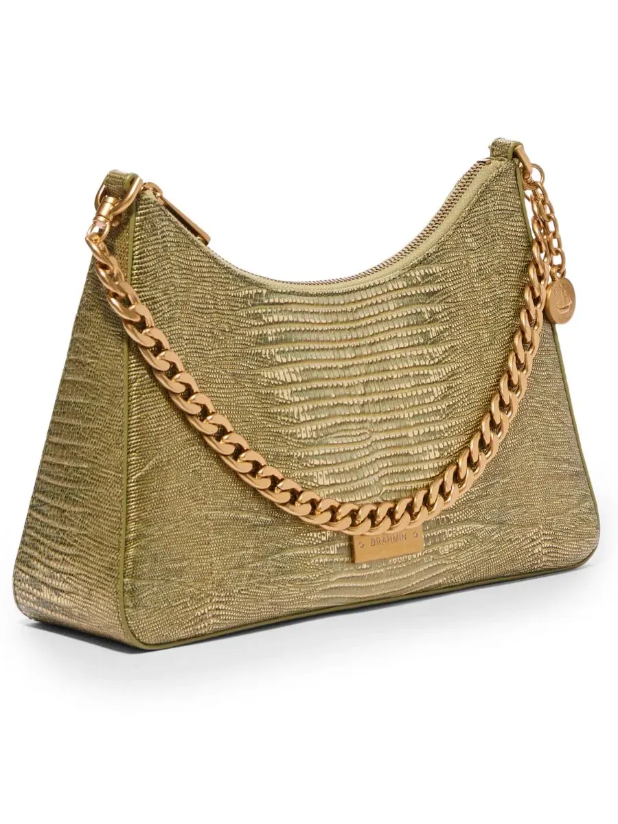 Сумка через плечо Mod Esme Bachata Medium из кожи Brahmin — изображение 3 из 4, оливковый