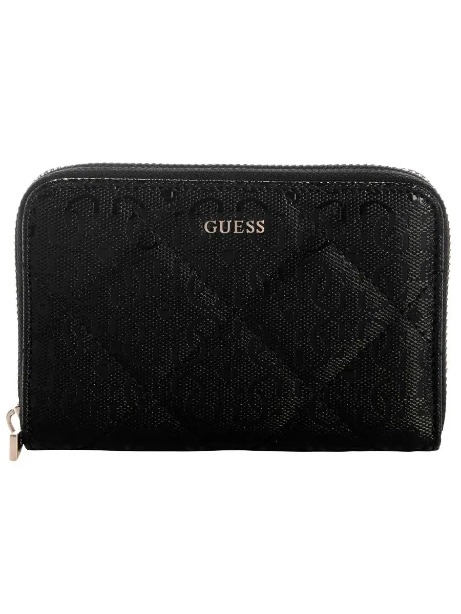 Кошелек Libby Medium Zip Around Wallet Guess — изображение 1 из 3, черный
