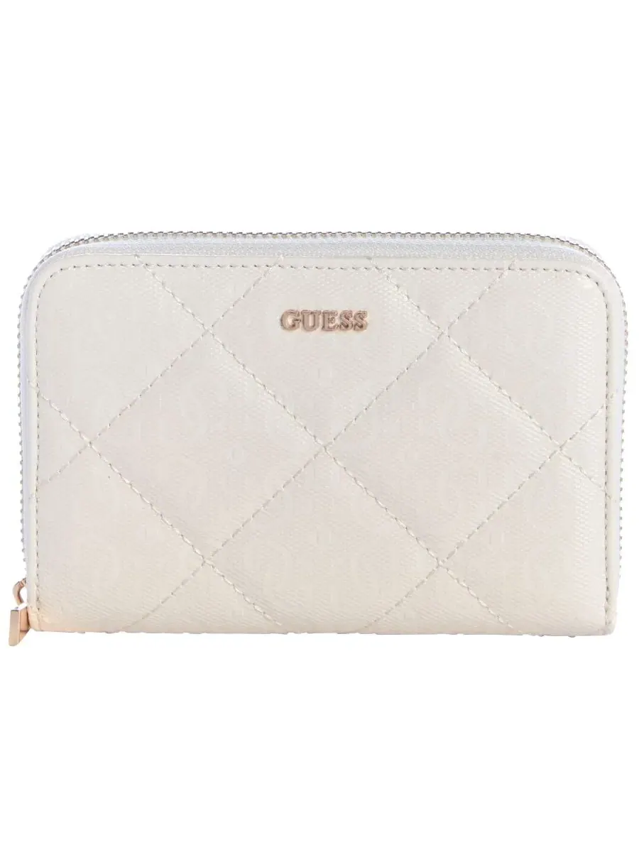Кошелек Libby Medium Zip Around Wallet Guess — изображение 1 из 3, белый