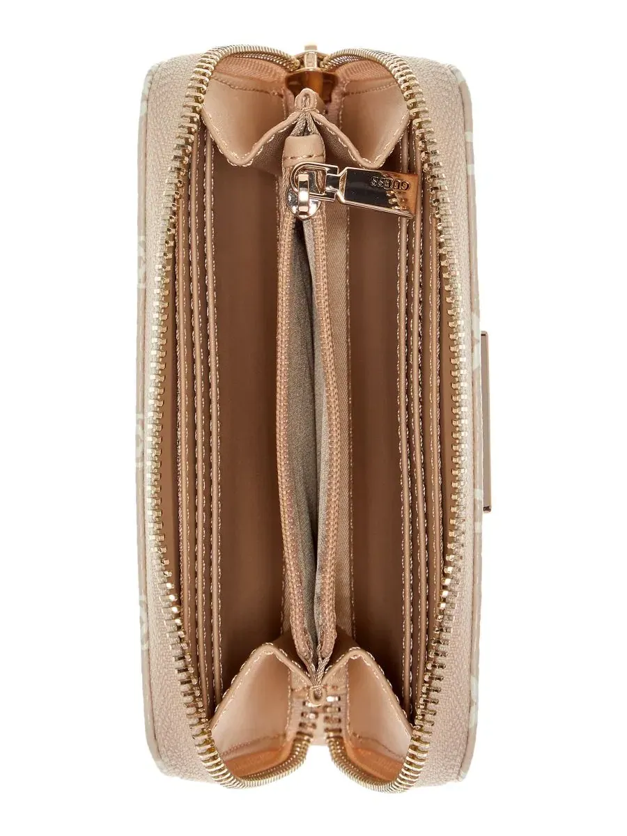Кошелек Libby Medium Zip Around Wallet Guess — изображение 3 из 3, белый