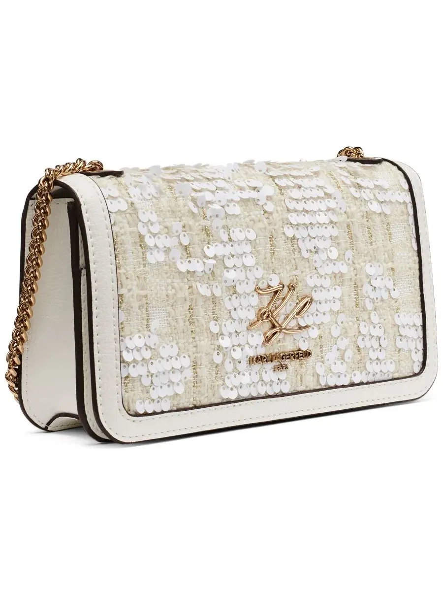 Сумка через плечо Kosette Small Shoulder Handbag KARL LAGERFELD PARIS — изображение 3 из 8, белый
