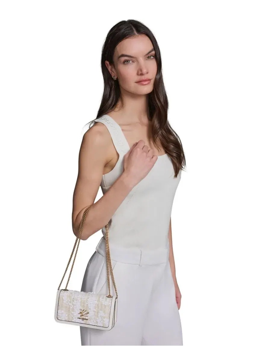 Сумка через плечо Kosette Small Shoulder Handbag KARL LAGERFELD PARIS — изображение 6 из 8, белый