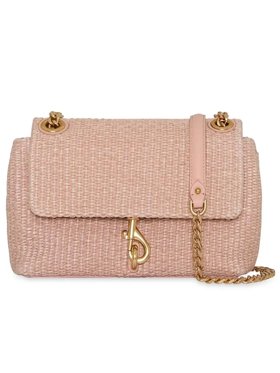 Небольшая кроссбоди-сумка Edie Small Crossbody Rebecca Minkoff — изображение 1 из 3, розовый