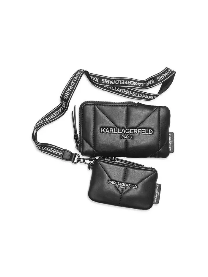 Кошелек на молнии со шнурком Karl Lagerfeld Paris — изображение 3 из 6, раковина