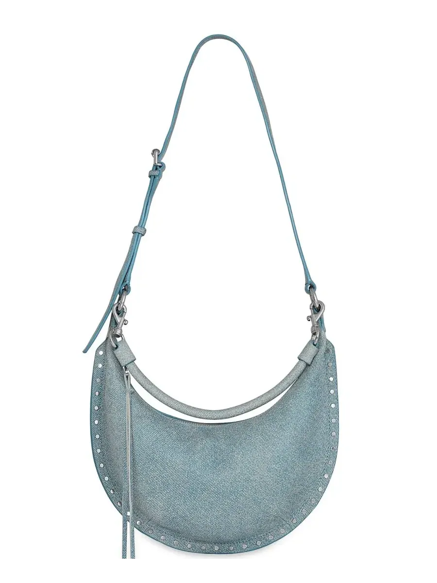 Сумка через плечо Darren Crescent Medium Rebecca Minkoff — изображение 1 из 3, джинсовый синий