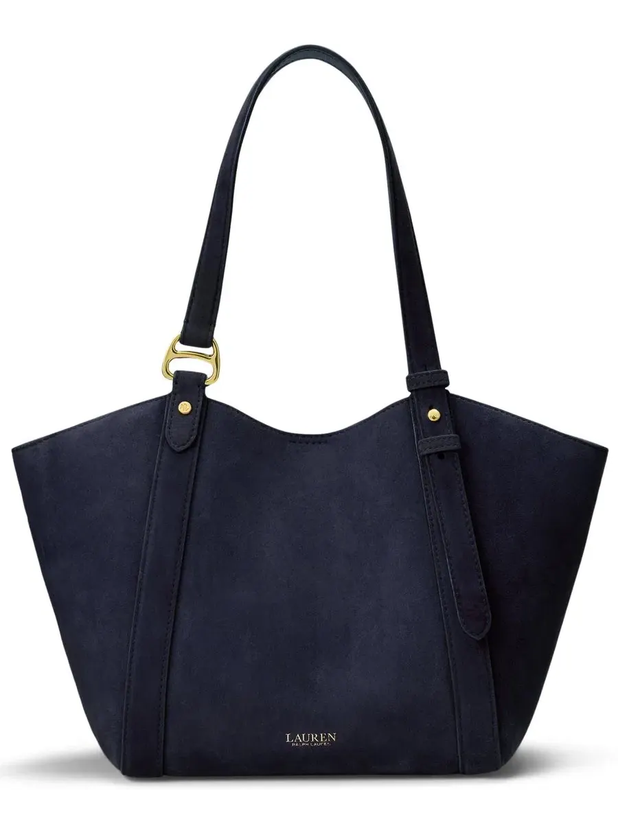 Сумка-тоут Tasha Small Suede Lauren Ralph Lauren — изображение 1 из 6, темно-синий