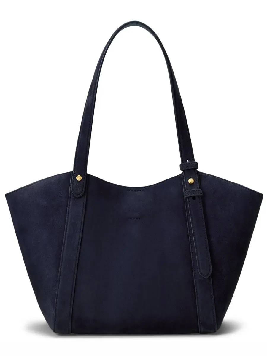 Сумка-тоут Tasha Small Suede Lauren Ralph Lauren — изображение 3 из 6, темно-синий