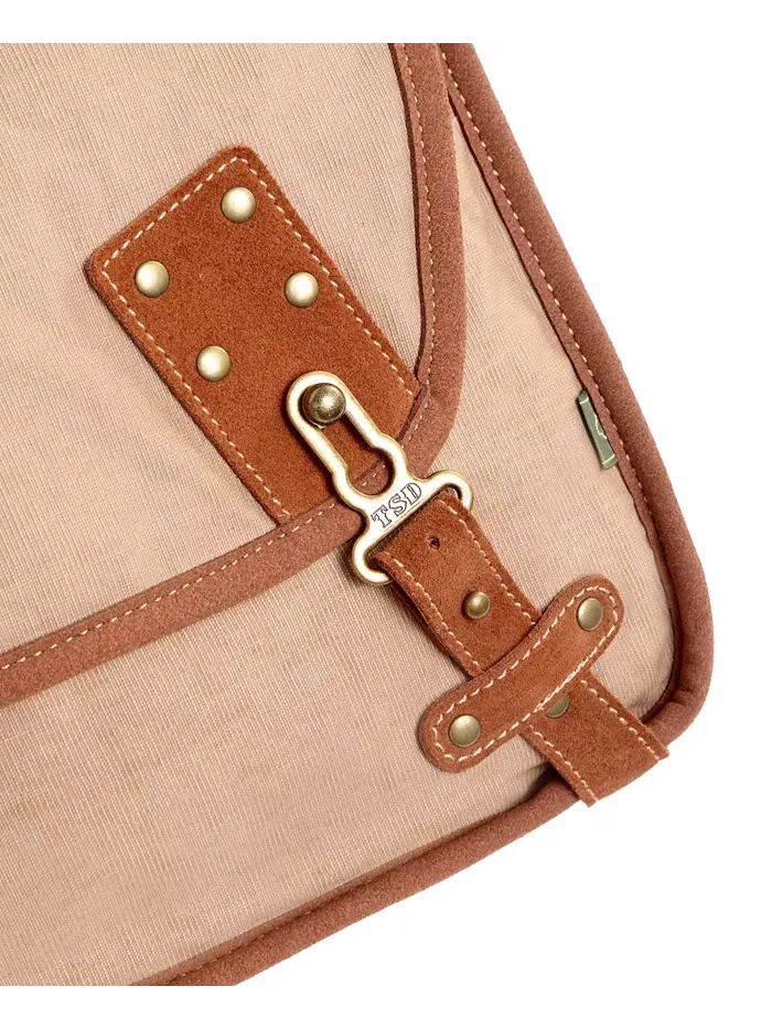 Сумка-мессенджер Dolphin Canvas TSD BRAND — изображение 9 из 11, бежевый