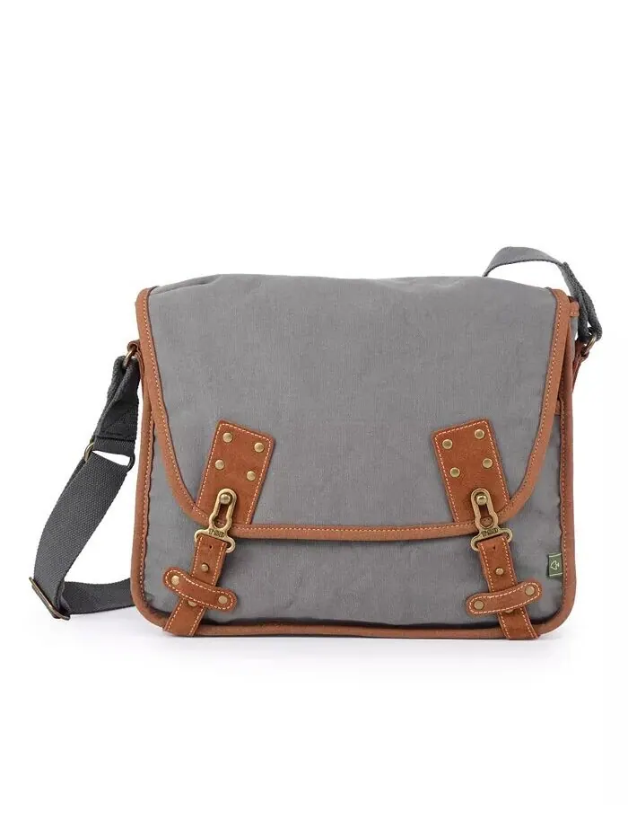Сумка-мессенджер Dolphin Canvas TSD BRAND — изображение 1 из 26, серый