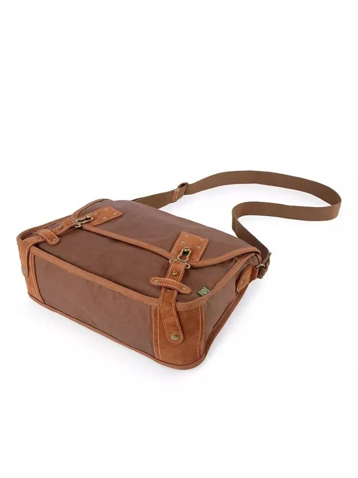 Сумка-мессенджер Dolphin Canvas TSD BRAND — изображение 15 из 26, серый