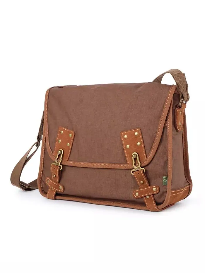 Сумка-мессенджер Dolphin Canvas TSD BRAND — изображение 16 из 26, серый