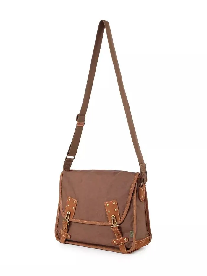 Сумка-мессенджер Dolphin Canvas TSD BRAND — изображение 17 из 26, серый